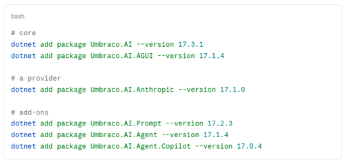 Umbraco Ai Packages To Install